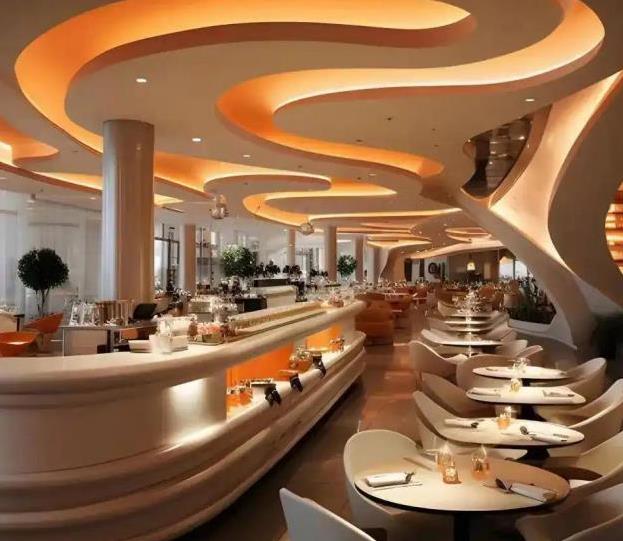 這么棒的餐飲店裝修效果圖案例，你不想看看嗎？