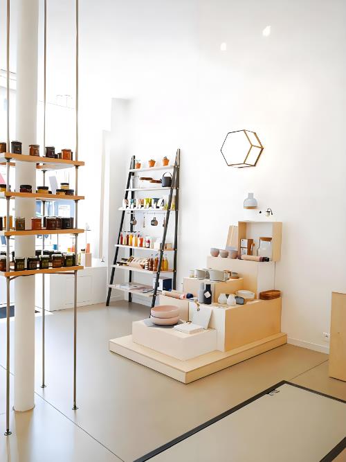 甜品店裝修設(shè)計，清新ins風(fēng)原木系咖啡甜品店