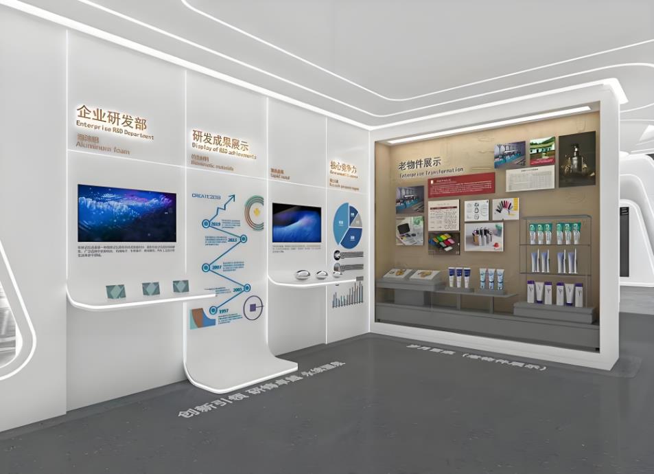 服裝企業(yè)文化展廳設計效果圖案例